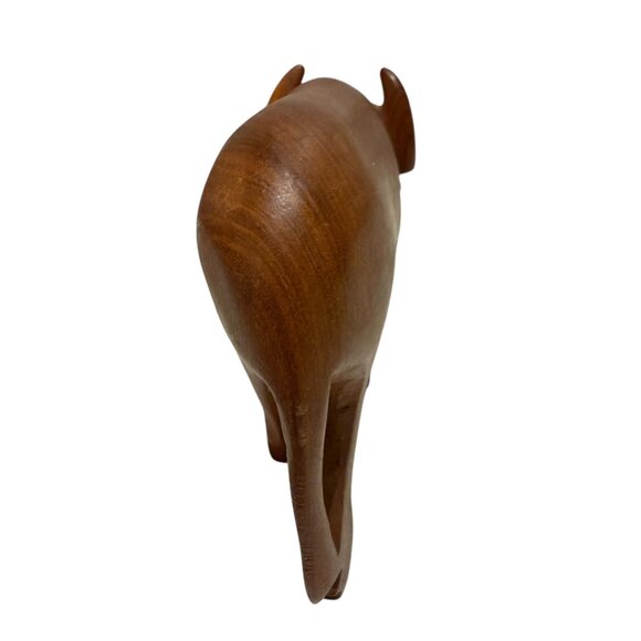 Hand-Carved Wooden Buffalo Figurine Wood Decor - Picture 4 of 7